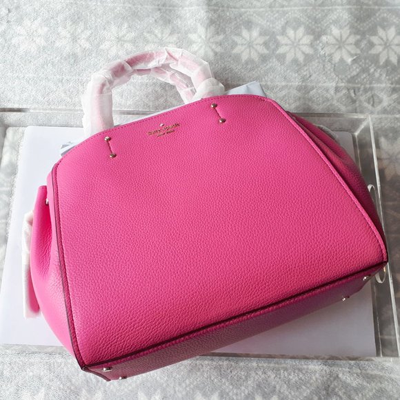NWT Kate Spade pink leather medium satchel handbag - Picture 5 of 8